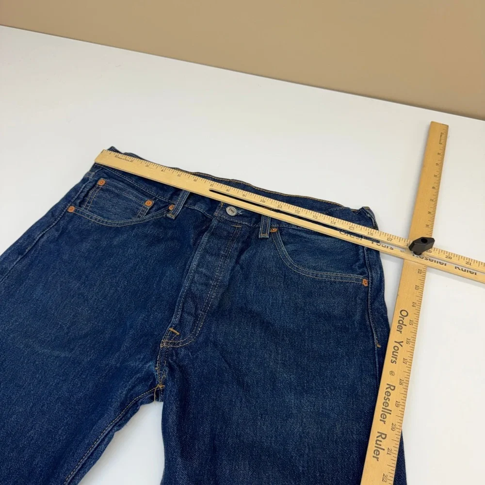 Levi's 501 Jeans Mens W33 L29 Dark Blue Indigo Classic Workwear